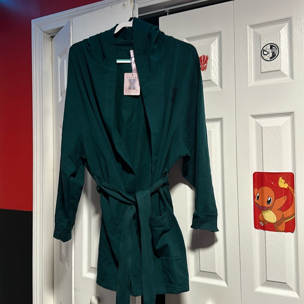 3 short robes. All sold separately! Hunter Green, Forged Iron, Platinum Grey